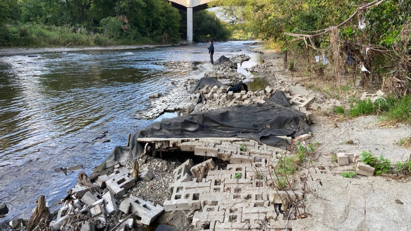 water under north avenue bridge