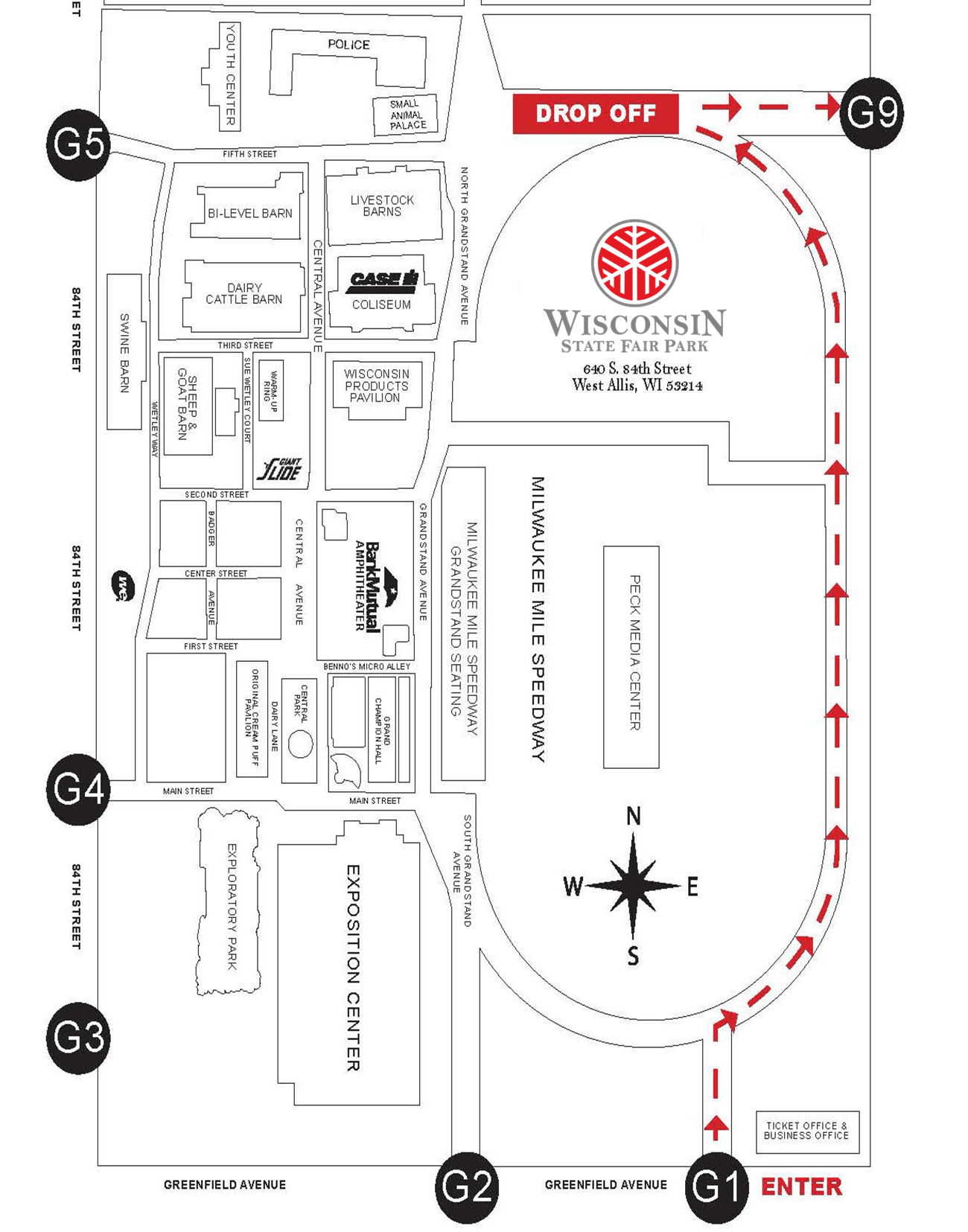 map of state fair grounds for hhw mobile collection