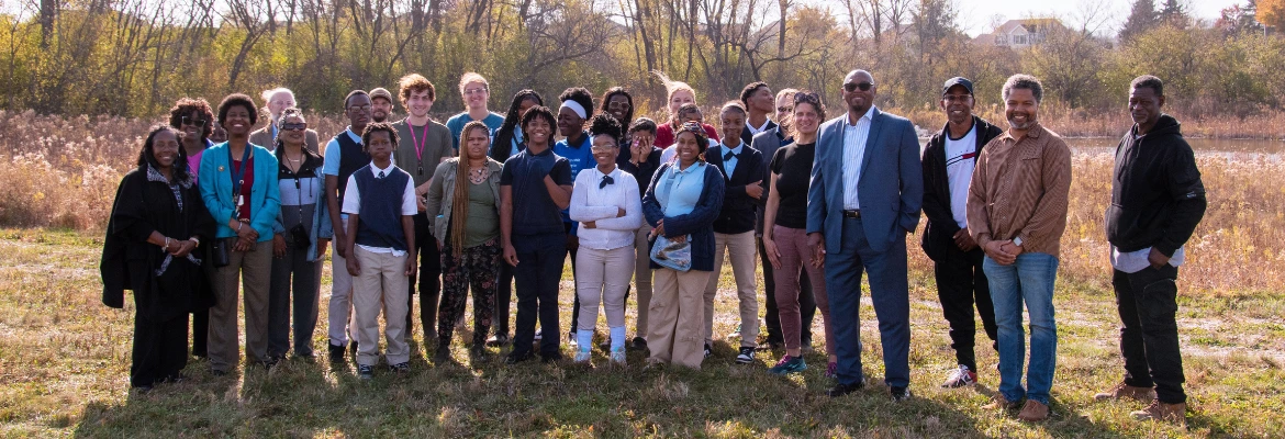 Tree planting event at New Testament Church with MMSD's Greenseams program.