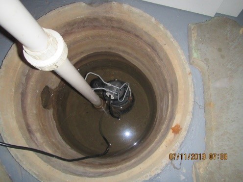 wet sump pump basin