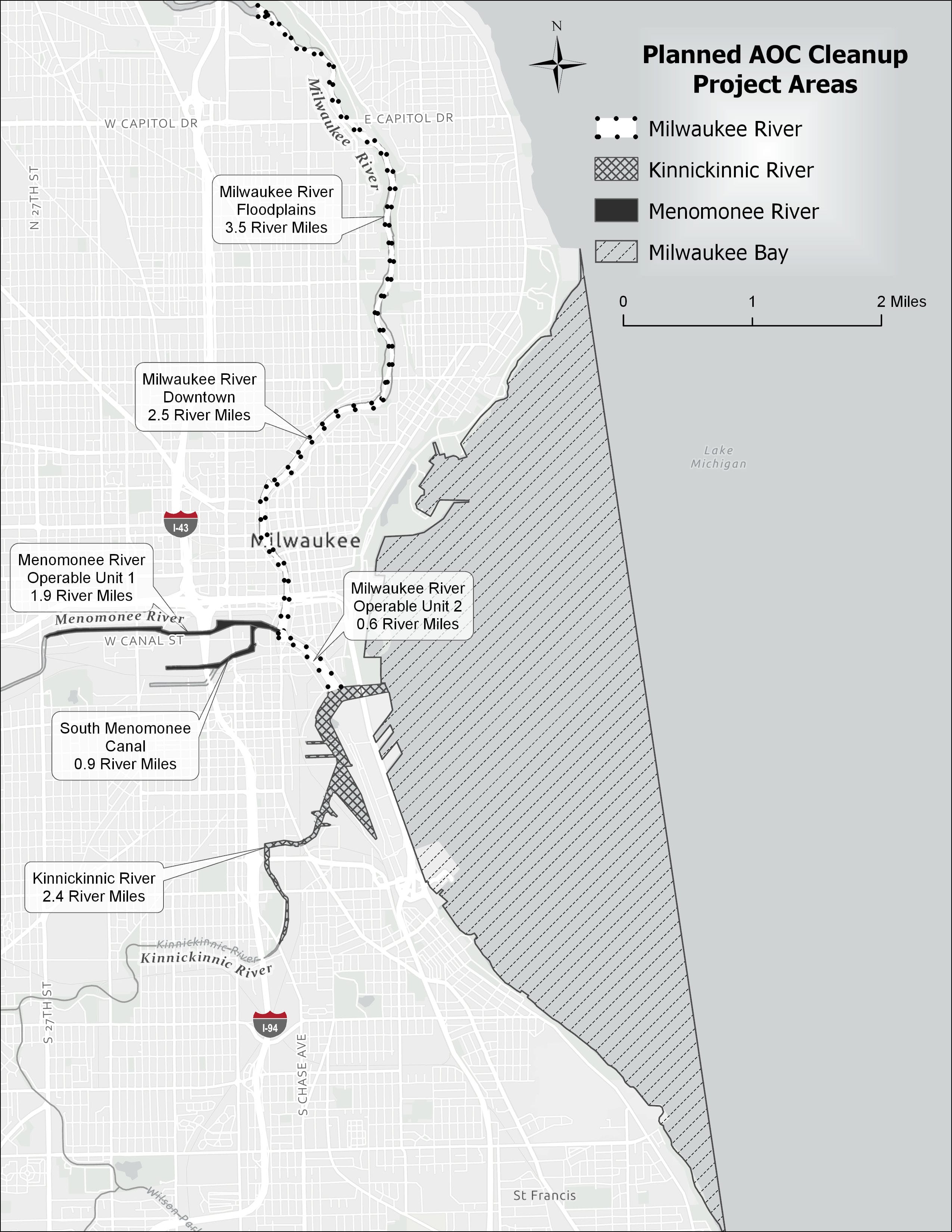 Milwaukee Area of Concern Map