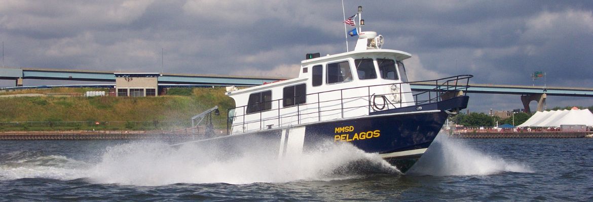 MMSD freshwater monitoring vessel the Pelagos