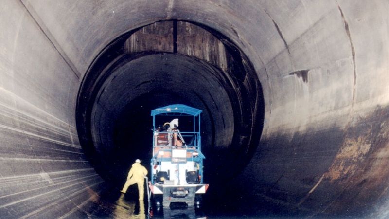 deep underground tunnel in milwaukee