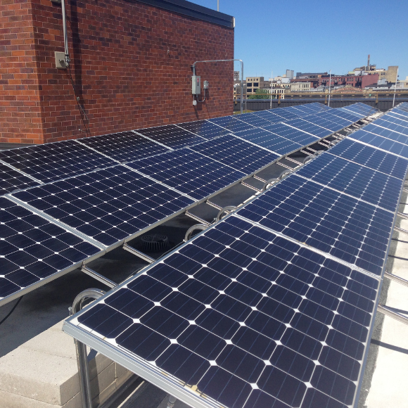 Solar Panels on the MMSD roof 