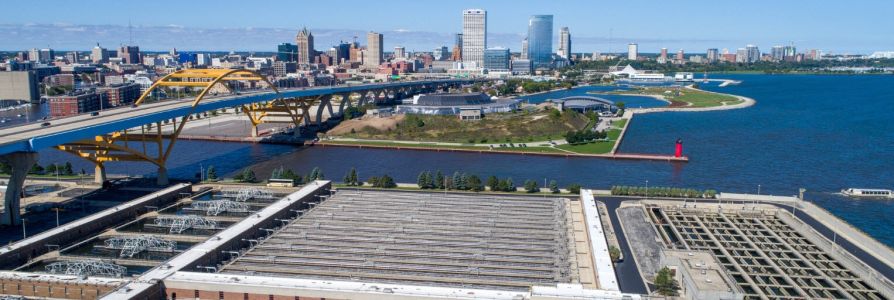 Lake Michigan and downtown mke